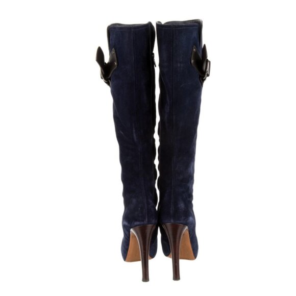 Givenchy Boots Rare Blue Suede sz 38 - Picture 11 of 13